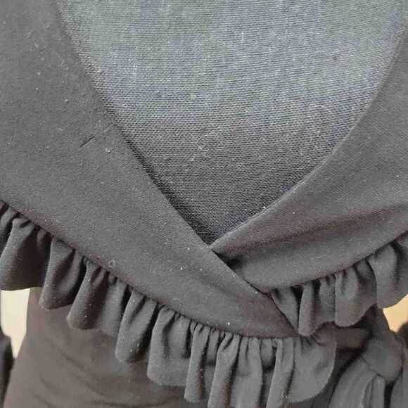 ABS Allen Schwartz 3/4 Sleeve Midi Wrap Dress - Picture 3 of 10